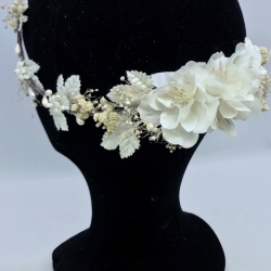 Diadema / Corona floral - Tocados de Fiesta - Nereida Novias