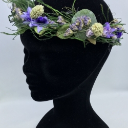 Diadema / Corona floral - Tocados de Fiesta - Nereida Novias